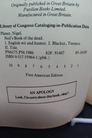Neil's Book Of The Dead image number 1