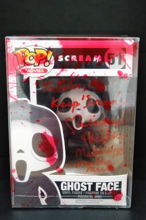 Scream 51 Ghost Face Vinyl Figure Signed by Heather Matarazzo image number 0