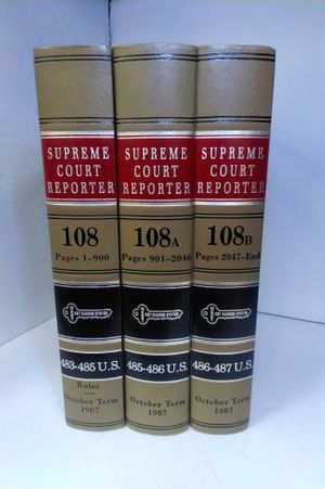 Supreme Court Reporter - Volumes 108, 108A, 108B image number 0