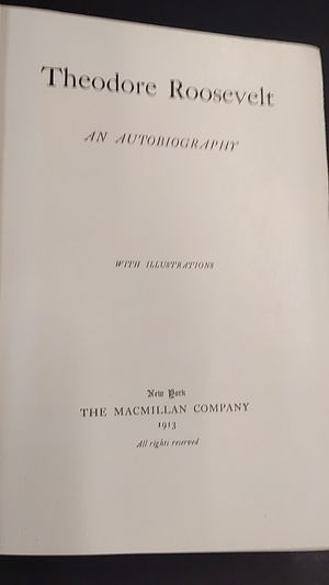 Theodore Roosevelt: AN Autobiography image number 0