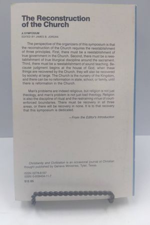 The Reconstruction of the Church: A symposium (Christianity & civilization) image number 2