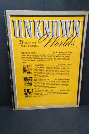 Unknwon Worlds Fantasy Fiction June 1942 image number 0
