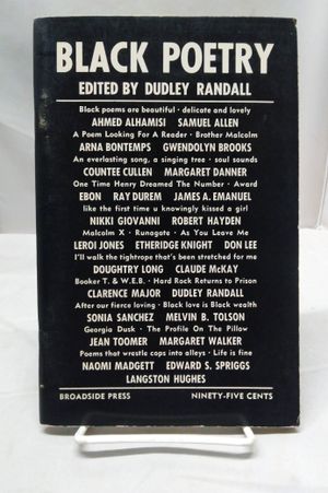 Black Poetry: A Supplement to Anthologies Which Exclude Black Poets image number 0