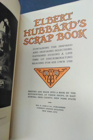 Elbert Hubbard's Scrapbook  image number 1
