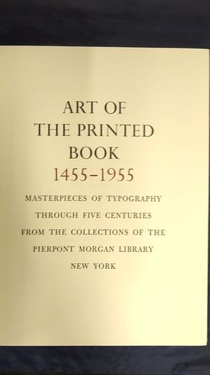 Art of the Printed Book, 1455-1955 image number 1