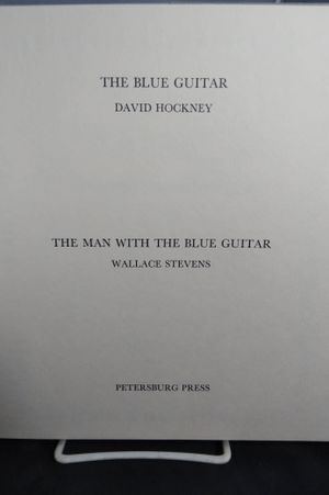 The Blue Guitar: Etchings by David Hockney Who Was Inspired by Wallace Stevens Who Was Inspired by Pablo Picasso image number 1