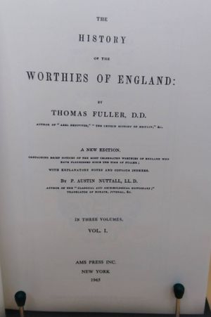 The History of the Worthies of England image number 1