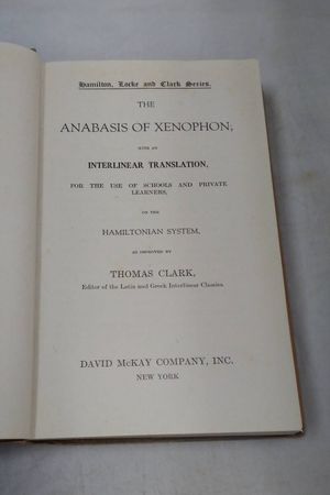 The Anabasis of Xenophon With An Interlinear Translation For The Use of Schools and Private Learners image number 1
