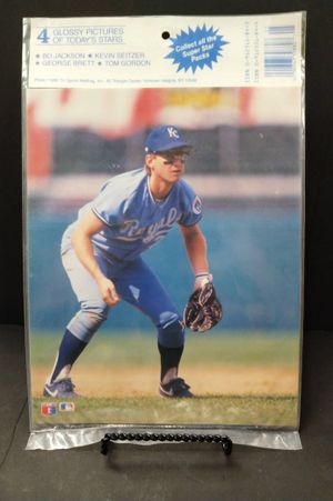 4 Glossy Pictures of Today's Stars  - Kansas City Royals: Bo Jackson/Kevin Seitzer/George Brett/Tom Gordon image number 1