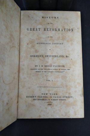 D'Aubigne's History of the Great Reformation in Germany and Switzerland image number 1