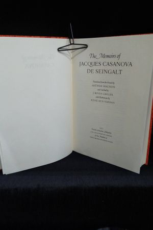 The Memoirs of Jacques Casanova De Seingalt image number 0