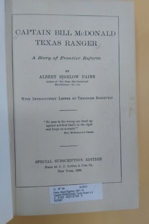 Captain Bill McDonald Texas Ranger image number 0