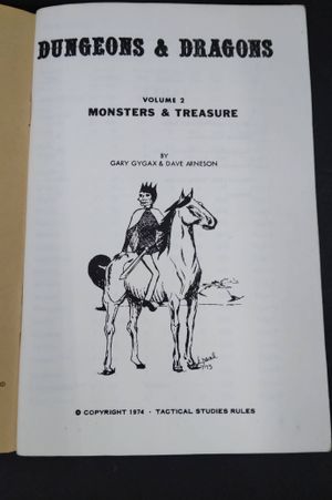 Dungeons & Dragons Booklet 2: Monsters & Treasure image number 1