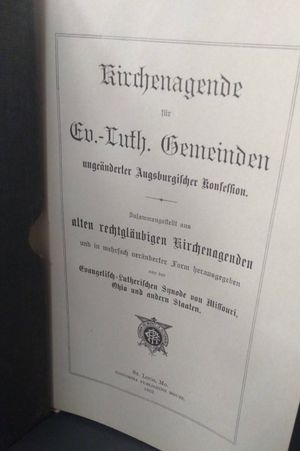 Church Agenda for Evangelical Lutheran Congregations of the Unaltered Augsburg Confession [German] image number 2