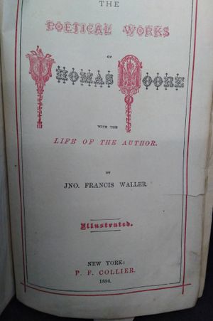 The Poetical Works Of Thomas Moore With The Life Of The Author image number 1