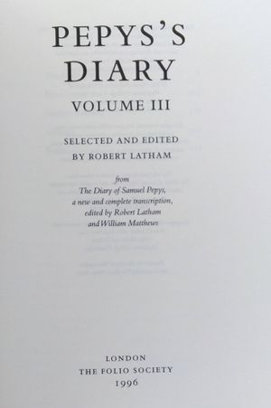 Pepy's Diary image number 2