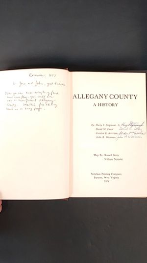 Allegany County: A history image number 1