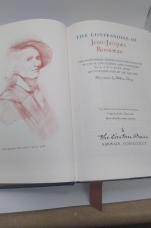 The Confessions of Jean-Jacques Rousseau - Easton Press - William Sharp Illustrations image number 0