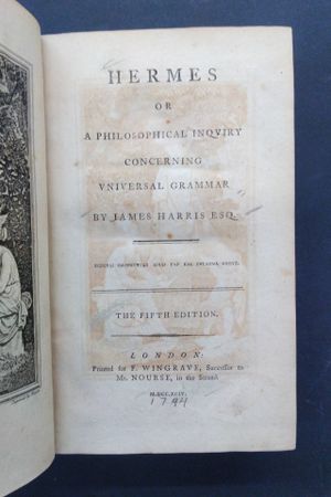 Hermes, or A Philosophical Inquiry Concerning Universal Grammar image number 1