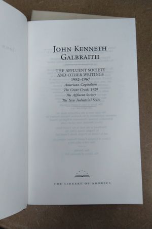 Galbraith the Affluent Society & Other Writings, 1952-1967 image number 1