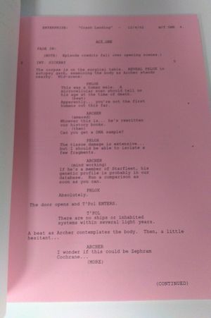 Star Trek: Enterprise Script Signed by Scott Bakula image number 2