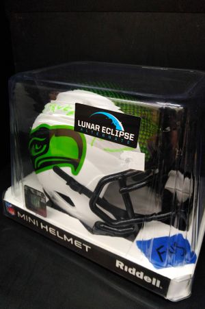 Signed Seattle Seahawks Mini Helmet image number 0