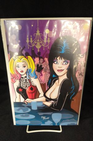 Harley Quinn X Elvira #1 NYCC Dan Parent Virgin Variant image number 0