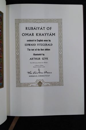 Rubaiyat of Omar Khayyam image number 1
