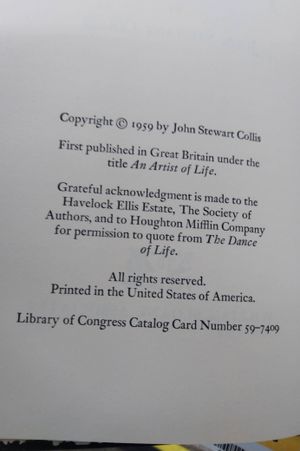 Havelock Ellis, Artist of Life image number 1