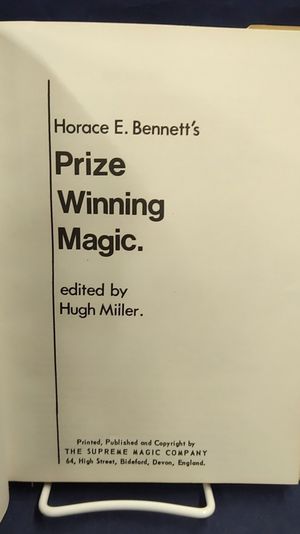 Horace Bennett's Prize Winning Magic image number 1