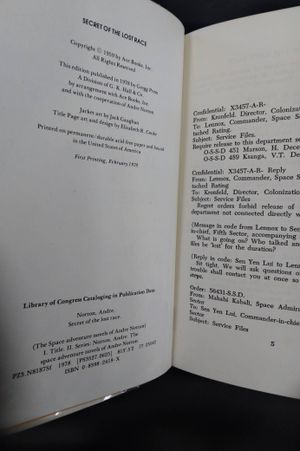 Secret of the Lost Race (The space adventure novels of Andre Norton) image number 2