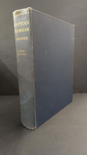 Egyptian Grammar (Third Edtion) image number 0