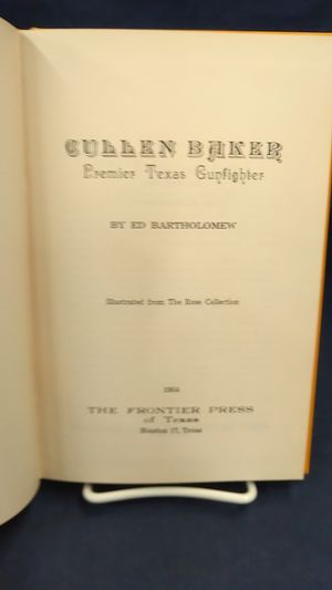 Cullen Baker Premier Texas Gunfighter image number 1