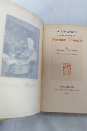 Norman Douglas: A Bibliography image number 2