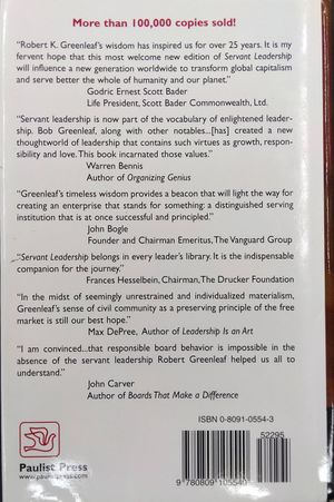 Servant Leadership: A Journey into the Nature of Legitimate Power and Greatness image number 1