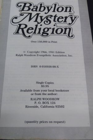 Babylon Mystery Religion image number 1