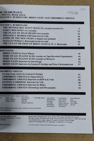 Re/Search #4/5 image number 1