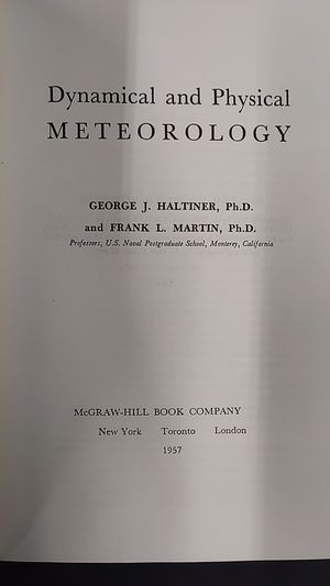Dynamical and Physical Meterology  image number 1