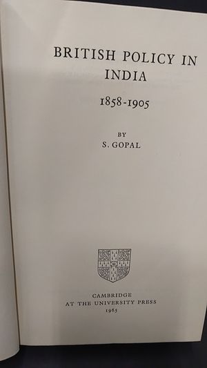 British Policy in India 1858-1905 image number 1