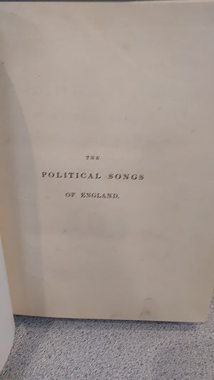 Political Songs of England  image number 2