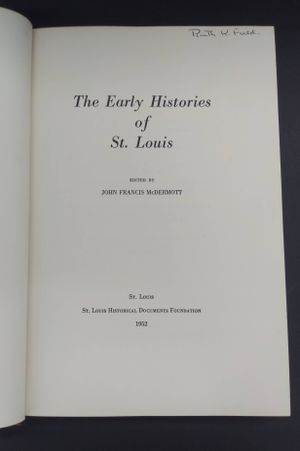 The Early Histories of St. Louis image number 2