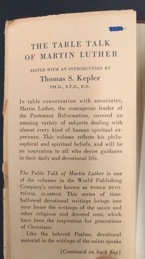 The Table Talk of Martin Luther image number 1