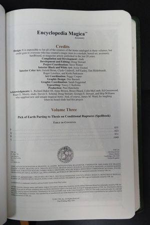 Encyclopedia Magica (Advanced Dungeons and Dragons), Vol. 3: P-S image number 2