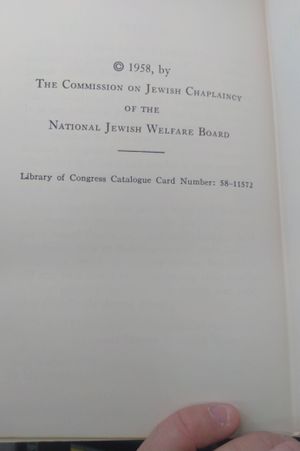 Prayer Book For Jewish Personnel in the Armed Forces of the United States image number 1