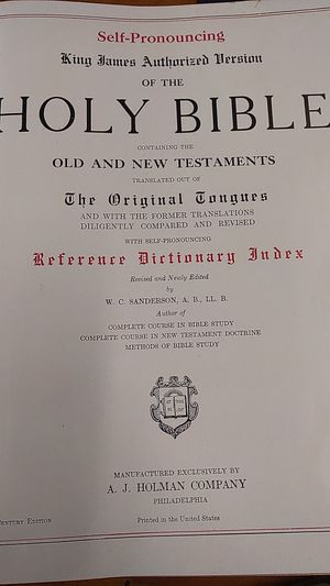 Self-Pronouncing King James Authorized Version of the Holy Bible image number 1