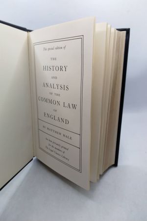 The History and Analysis of the Common Law of England image number 1