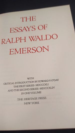 The Essays of Ralph Waldo Emerson image number 1