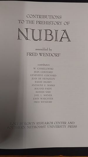 Contributions to the Prehistory of Nubia image number 1