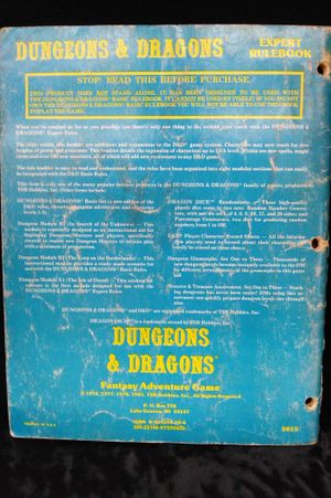 Dungeons & dragons: expert rulebook image number 1