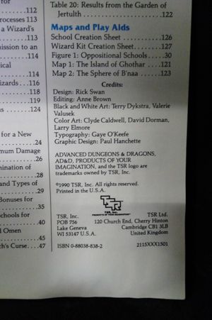 The Complete Wizard's Handbook, Second Edition (Advanced Dungeons & Dragons: Player's Handbook Rules Supplement #2115 image number 2